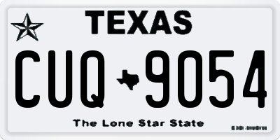 TX license plate CUQ9054