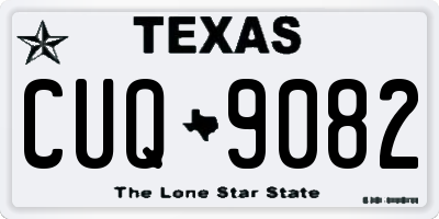 TX license plate CUQ9082