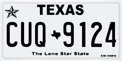 TX license plate CUQ9124