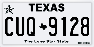 TX license plate CUQ9128