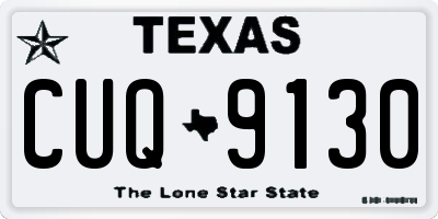 TX license plate CUQ9130
