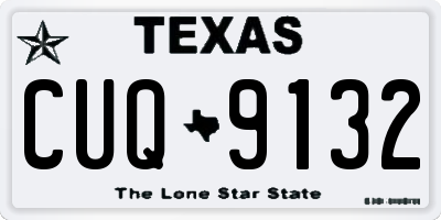 TX license plate CUQ9132