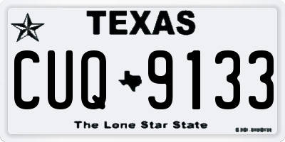 TX license plate CUQ9133