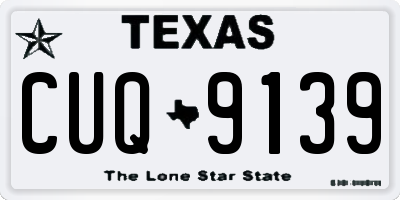 TX license plate CUQ9139