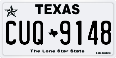 TX license plate CUQ9148