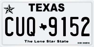 TX license plate CUQ9152