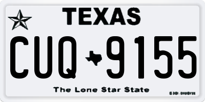 TX license plate CUQ9155
