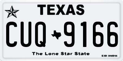 TX license plate CUQ9166