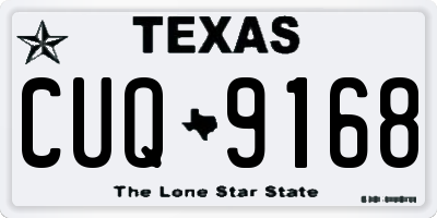 TX license plate CUQ9168