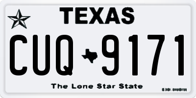 TX license plate CUQ9171