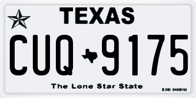 TX license plate CUQ9175