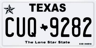 TX license plate CUQ9282