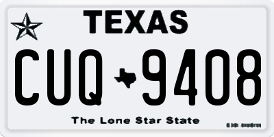 TX license plate CUQ9408
