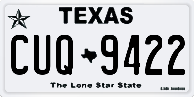 TX license plate CUQ9422