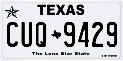 TX license plate CUQ9429