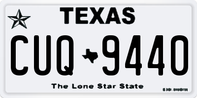 TX license plate CUQ9440