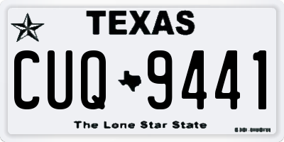 TX license plate CUQ9441