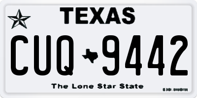 TX license plate CUQ9442