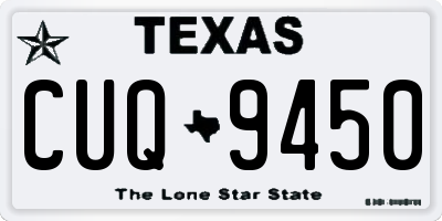 TX license plate CUQ9450