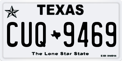 TX license plate CUQ9469