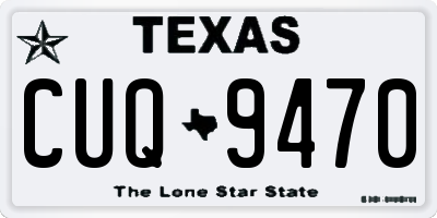 TX license plate CUQ9470