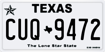 TX license plate CUQ9472
