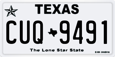 TX license plate CUQ9491