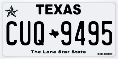 TX license plate CUQ9495