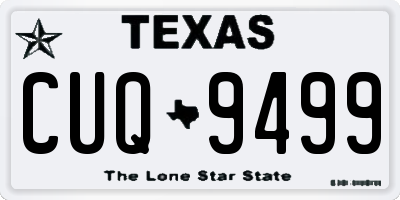 TX license plate CUQ9499
