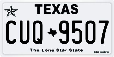 TX license plate CUQ9507