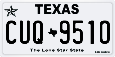 TX license plate CUQ9510
