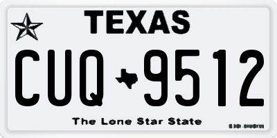 TX license plate CUQ9512