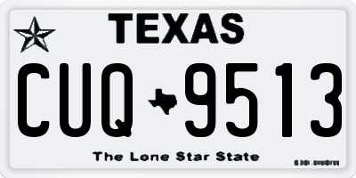 TX license plate CUQ9513