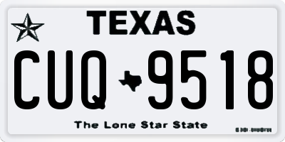 TX license plate CUQ9518