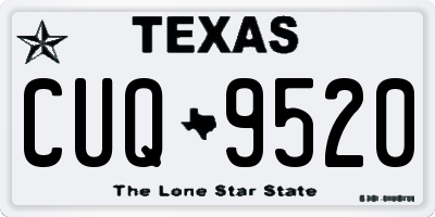 TX license plate CUQ9520