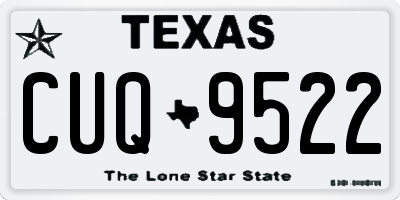 TX license plate CUQ9522