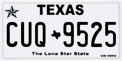 TX license plate CUQ9525