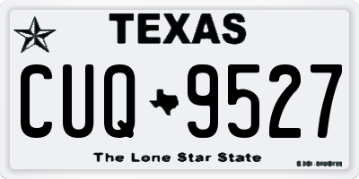 TX license plate CUQ9527