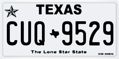 TX license plate CUQ9529