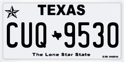 TX license plate CUQ9530
