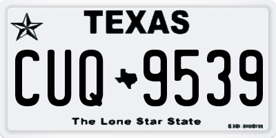 TX license plate CUQ9539