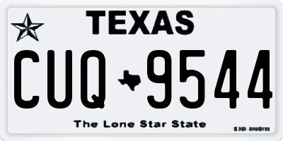 TX license plate CUQ9544