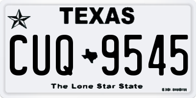 TX license plate CUQ9545