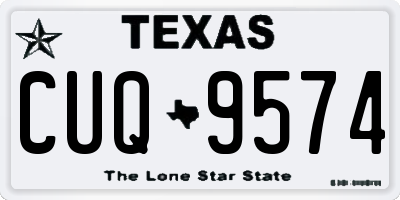 TX license plate CUQ9574