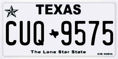 TX license plate CUQ9575