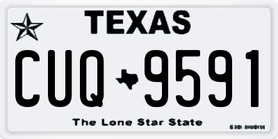 TX license plate CUQ9591