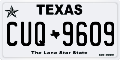 TX license plate CUQ9609