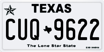 TX license plate CUQ9622