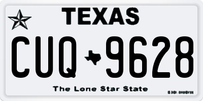 TX license plate CUQ9628