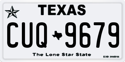 TX license plate CUQ9679